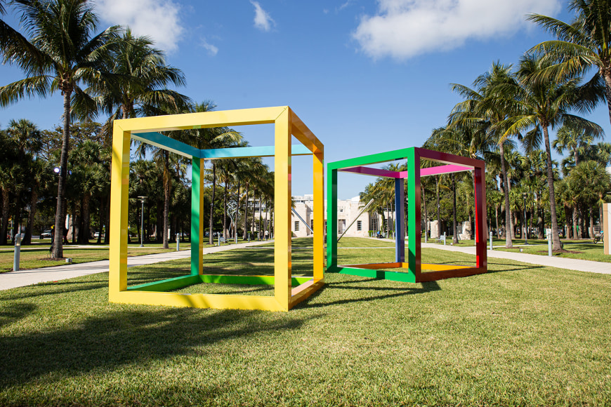 &nbsp;, Graciela Hasper,&nbsp;Intemperie, 2019. Installation view in Collins Park, The Bass Museum, City of Miami Beach.