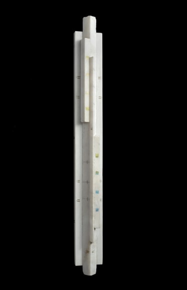 Untitled, 1991,&nbsp;Drawing and paint on marble,&nbsp;22 x 2 5/16 x 2 5/16 in. (56 x 6 x 6 cm.)