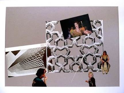 Kader Attia, Modern Architecture Genealogy #2, 2014. Collage, 16 1/4 in. x 22 1/4 in.