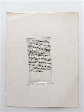 Le&oacute;n Ferrari, Sin T&iacute;tulo, 1978. Engraved, 8 1/4 x 6 9/32 in. (21 x 16 cm.)