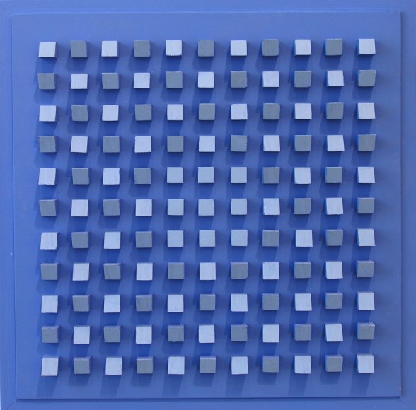 Luis Tomasello,&nbsp;Objet Plastique No. 890 [Ed. 06/30], 2008, Acrylic on wood,&nbsp;16 x 16 x 2 in.