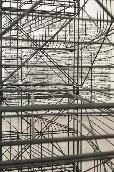 Pablo Siquier, Structure, Installation view, 2013.