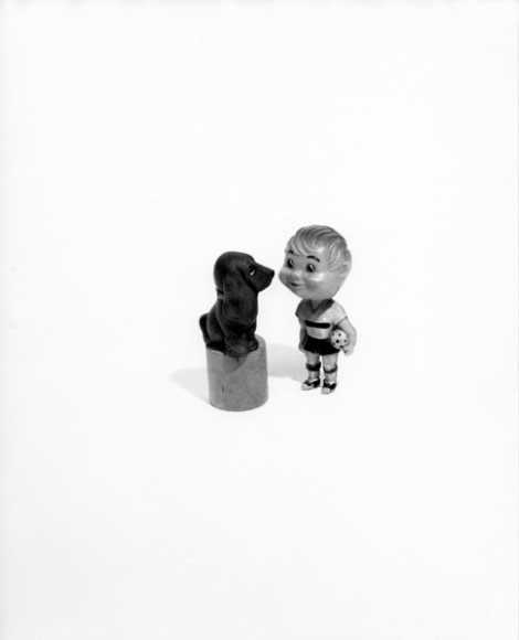 Liliana Porter. Untitled with Football Player,&nbsp;1995.&nbsp;Silver gelatin print,&nbsp;20x 16 in.