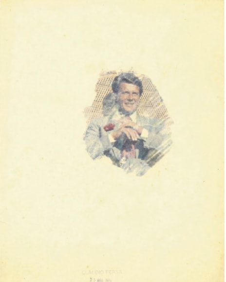 Claudia Perna,&nbsp;Claudio Perna 25 Agosto, 1974, Magazine transfer,&nbsp;13 3/4 x 10 13/16 in. (35 x 27.5 cm.)
