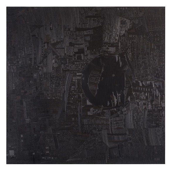 Marco Maggi, Square Pencil, 2013. Graphite on graphite, 24 in. x 24 in.