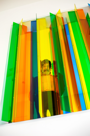 Cruz-Diez at his Panama studio. Photography: Rose Cromwell