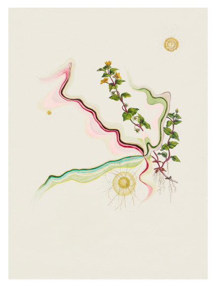 Melanie Smith, Sublime Meditations 15, 2022. Watercolour on paper, 29 7/8 x 22 1/2 in. (76 x 57 cm.)