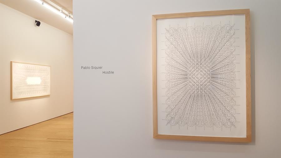 Exhibition, Pablo Siquier: Hostile, Installation view, 2016.