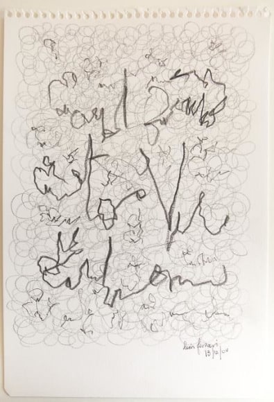 Le&oacute;n Ferrari, Untitled, 2004. Graphite on paper, 11 11/16 x 8 5/16 in. / 29.7 x 20.1 cm.