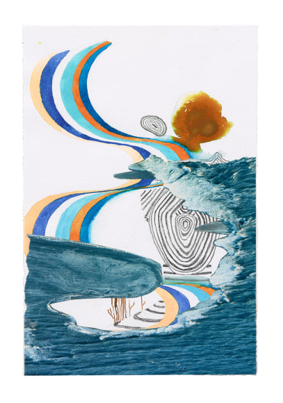 Melanie Smith, Collage 5, 2022. Collage,&nbsp;10 &nbsp;x 6 3/4 in. (25.5 x 17 cm.)