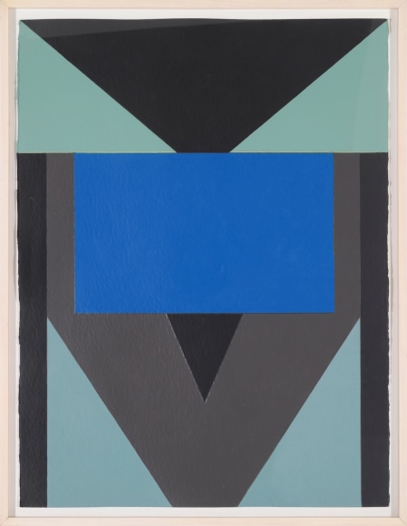 Fanny San&iacute;n, Composition No. 2, 2012, 2012. Acrylic on paper,&nbsp;Framed: 32 x 24 1/2 in. (81.3 x 62.2 cm.)