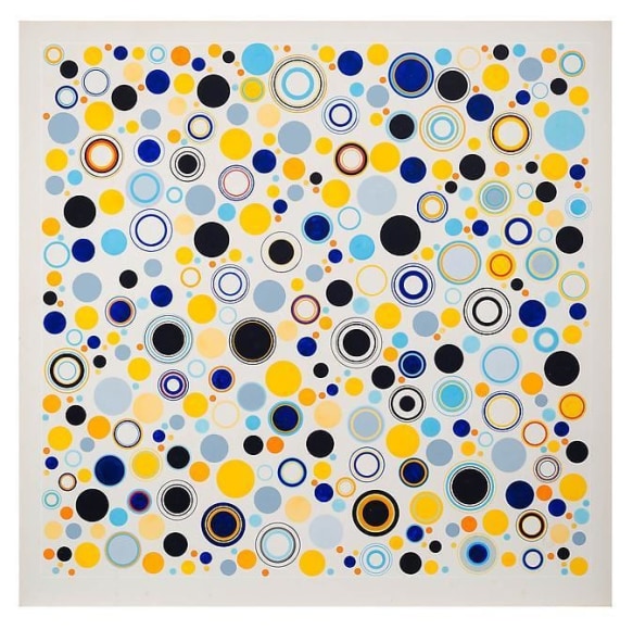 Antonio Asis, Geometr&iacute;a Libre, 1967. Gouache on paper (Cat. No. 2325), 29 7/8 in. x 30 5/16 in.