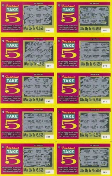 Lorenzo Bueno, Spent $16, Won $5, Lost $8 from the series Take Five, 2014. Mixed media, 12 1/2 in. x 8 in.