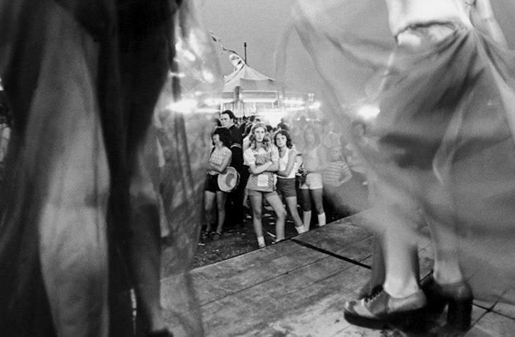 From “Carnival Strippers” 1972 - 1975.  , 	11.5 x 17.5” silver gelatin print