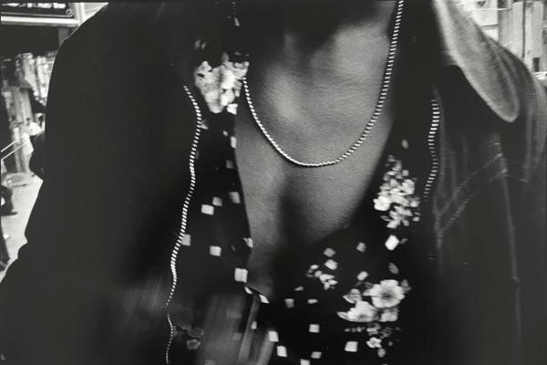 Zipper, Chain, Dark Chest. 1974, 	16 x 20 inch gelatin silver print