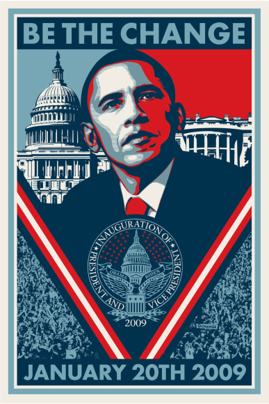 Shepard Fairey, BE THE CHANGE, 2008 