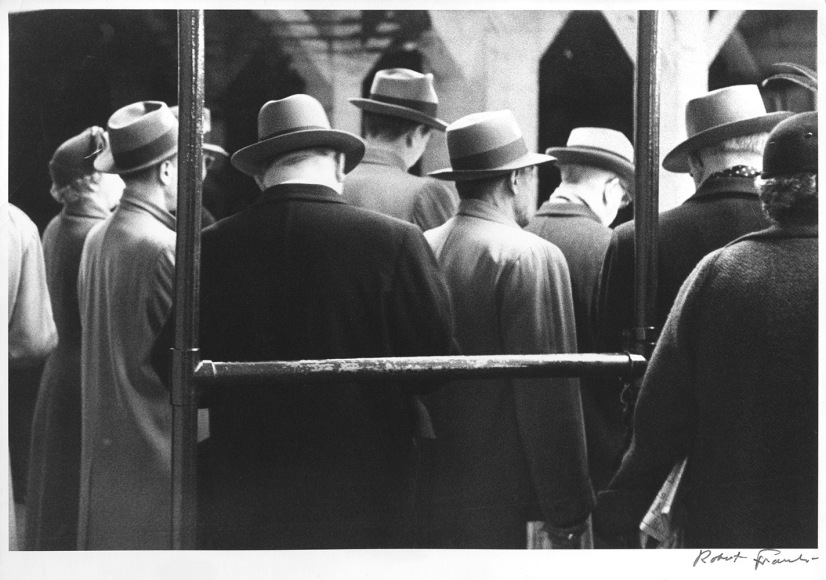  Untitled (Men in Hats, Backs to Camera), 1950s, 11 x 14 inch gelatin silver print