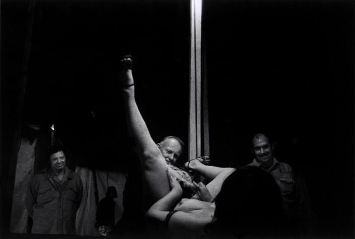 From “Carnival Strippers” 1972 - 1975.  , 	11.5 x 17.5” silver gelatin print