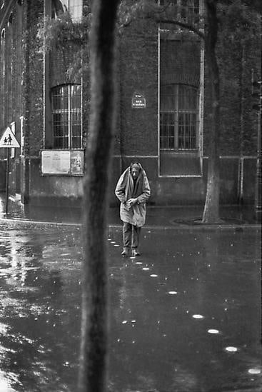Henri Cartier-Bresson, 	Alberto Giacometti. Paris. 1961.