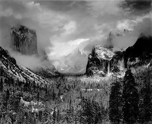 Ansel Adams, 	Clearing Winter Storm. 1944