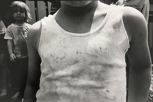 Undershirt, Boy, Girl, 1974, 	16 x 20 inch gelatin silver print