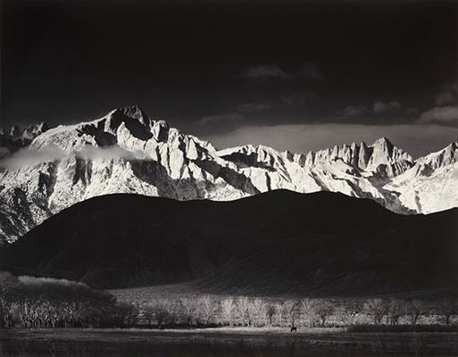 Ansel Adams, 	Sierra Nevada from Lone Pine. 1944