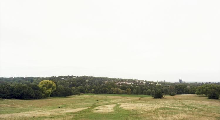 Hampstead Heath, London, From the series Horizons, 2008, 	12 x 22" C-Print
