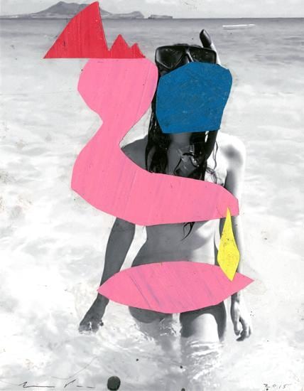 Untitled, 2015, 	11 x 8.5 unique collage