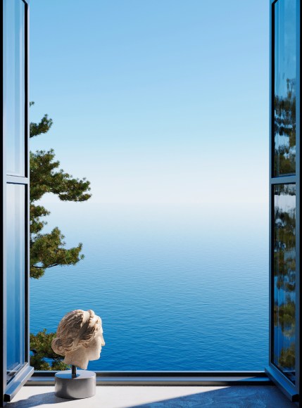 Daphne and the Ocean I, 2024, 58.5 x 43.25 inch archival pigment print