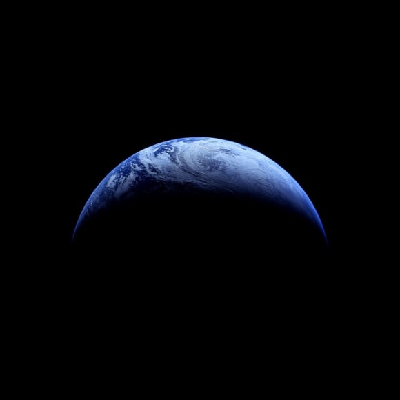 118 Crescent Earth; Photographed by Robotic