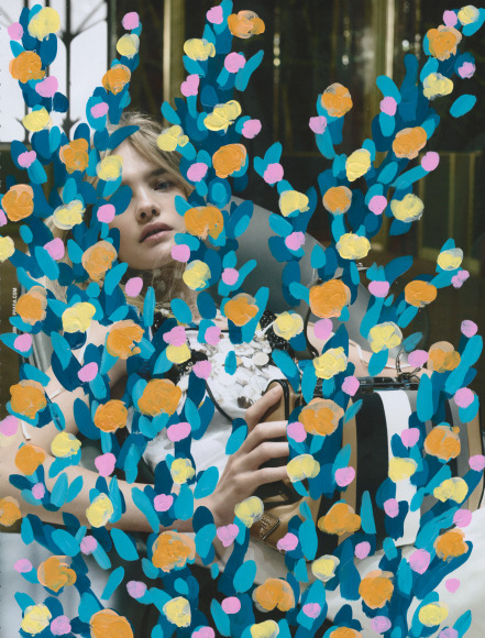 Untitled (Natalie Vadianova by Steven Meisel for Prada), 2016 , 11.75 x 9 inches 