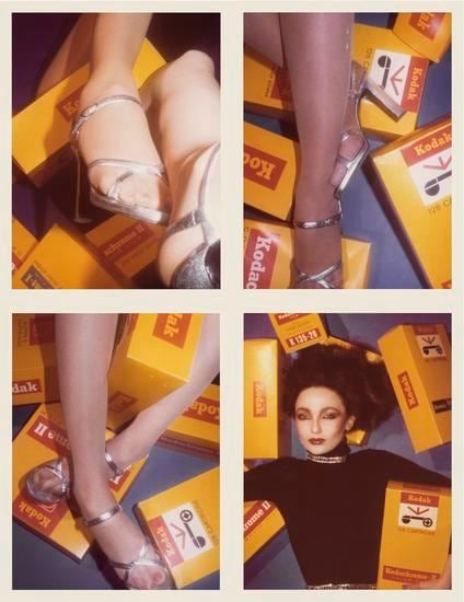 Nina (Shoe Series). 1976, 	Four 4.5 x 3.25 inch unique vintage Kodak prints