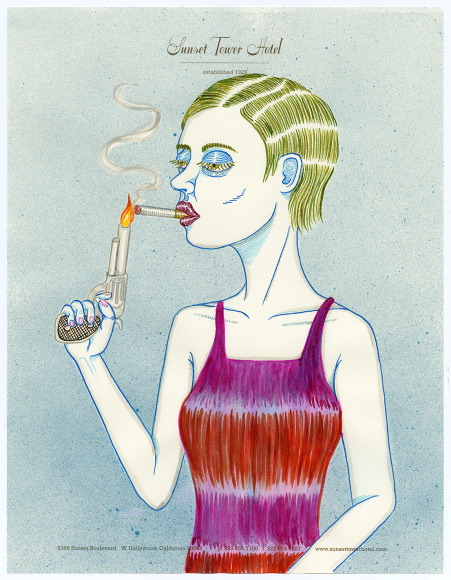 ED TEMPLETON Girl With Gun Lighter, 2019