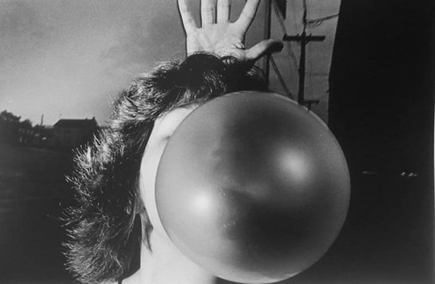 Bubble Gum, 1975, 	16 x 20 inch gelatin silver print