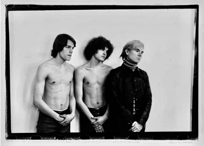 Fred McDarrah&nbsp;, Jed Johnson, Jay Johnson, and Andy Warhol, 1969&nbsp;