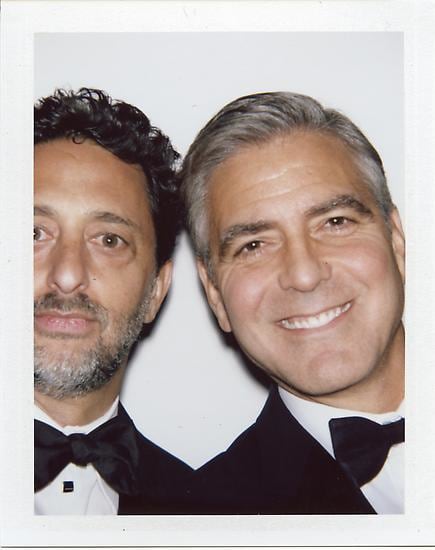 Grant Heslov and George Clooney, 2013, 	3.5" x 4.25" 