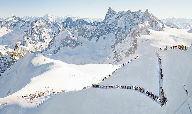 Aiguille du Midi, 2009 , 	32 x 52 inch c-print 
