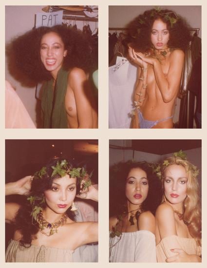 Before the Yves St. Laurent Show, November 1977, 	Four 4.5 x 3.25 inch unique vintage Kodak prints