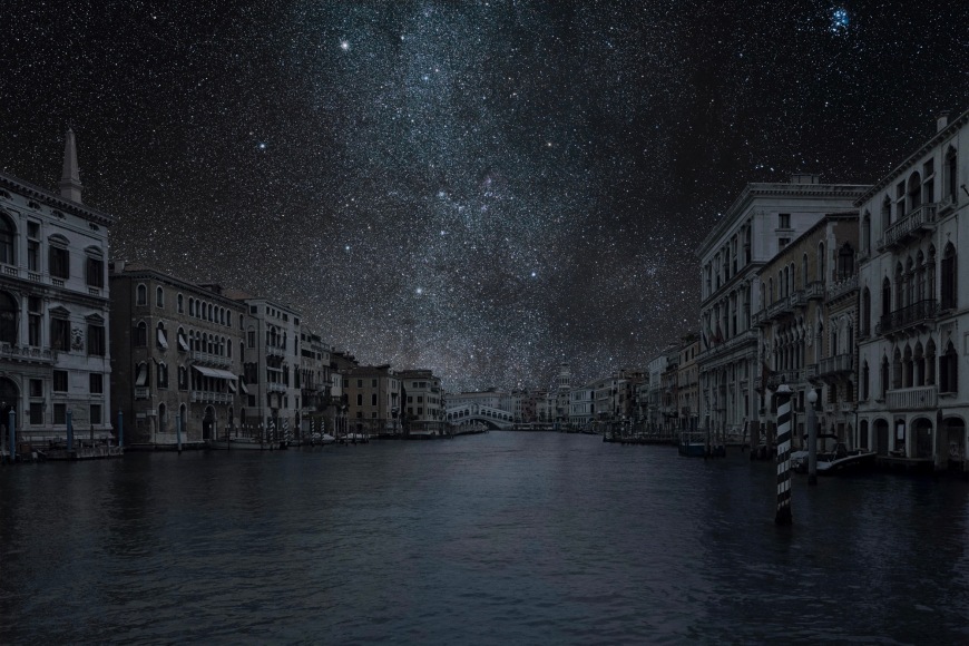 Rialto (Venice) from the series "Darkened Cities" , 26 x 40 inch archival pigment print - Edition of 5