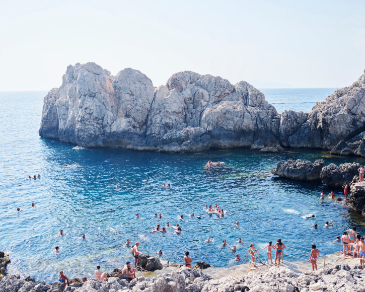 Lido Del Faro, Capri, 2022, 32 x 40 inch Chromogenic print, Edition of 8