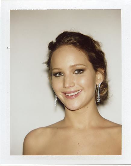 Jennifer Lawrence, 2013, 	3.5" x 4.25" 