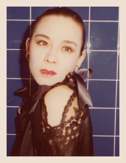 Tina Chow. 1975, 	4.5 x 3.25 inch unique vintage Kodak print