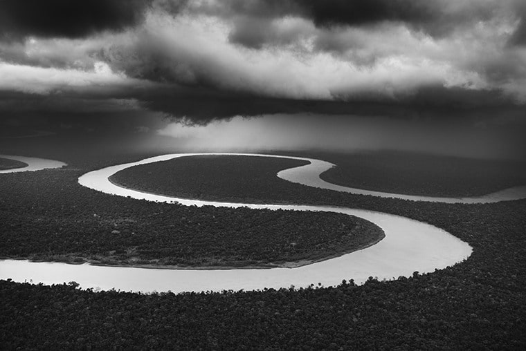 Heavy Rain On The Juruá River. Tefé Area (Lower Juruá), State of Amazonas, Brazil. 2009