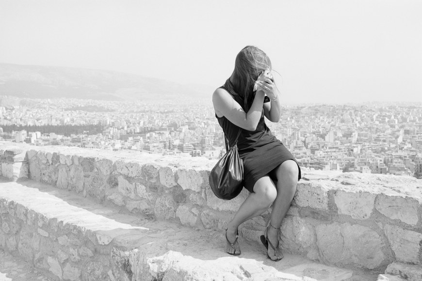 Untitled from “On the Acropolis” 1983 - 1984, 20 x 24 inch silver gelatin print