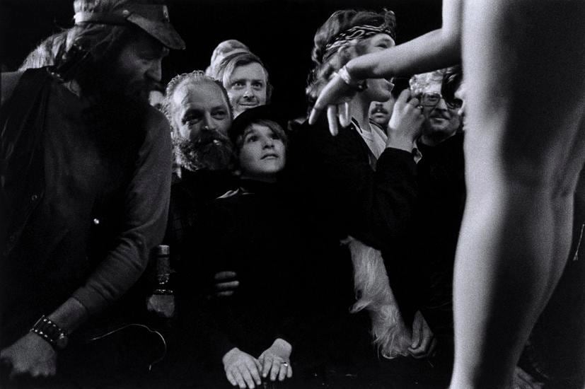 Before the show, Tunbridge, VT, 1973, 	From “Carnival Strippers” 