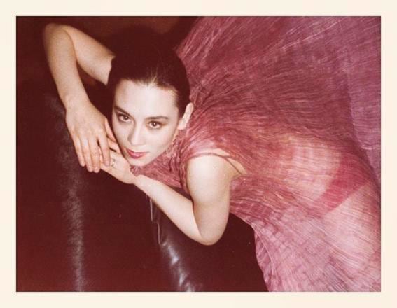 Tina Chow. 1975, 	3.25 x 4.5 inch unique vintage Kodak print