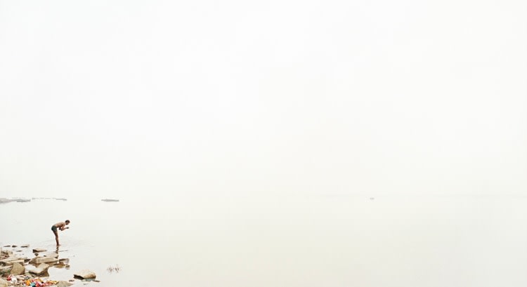 Ganga (Ganges) II, Banaras, From the series Horizons, 2008, 	12 x 22" C-Print