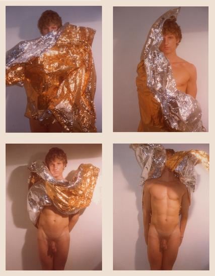 Robert (Candy Wrapper Series), 1977, 	Four 4.5 x 3.25 inch unique vintage Kodak prints