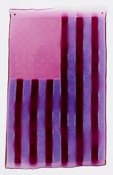 Compound Flag: My Body, 2018&nbsp;, 39 1/2 x 24 inches&nbsp;