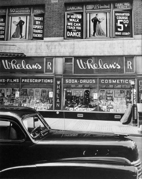 Brett Weston, Whelan's Drug Store, New York. 1944